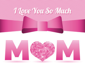 Happy mothers day card design.