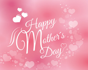 Happy mothers day card design.