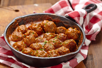 Meatballs with tomato sauce