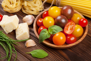Italian food cooking ingredients