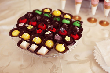 Colorful small cakes