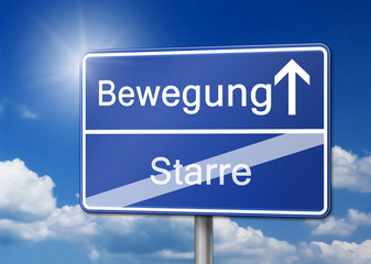 Bewegung statt Starre Schild
