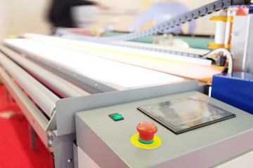 The image of a professional printing machine