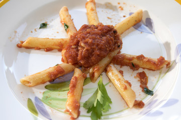 pasta at the tuna ragout