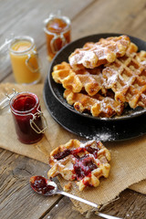 gaufres de liège et confitures 3