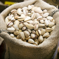 pistachio nuts closeup