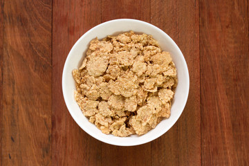 cereals in white bowl