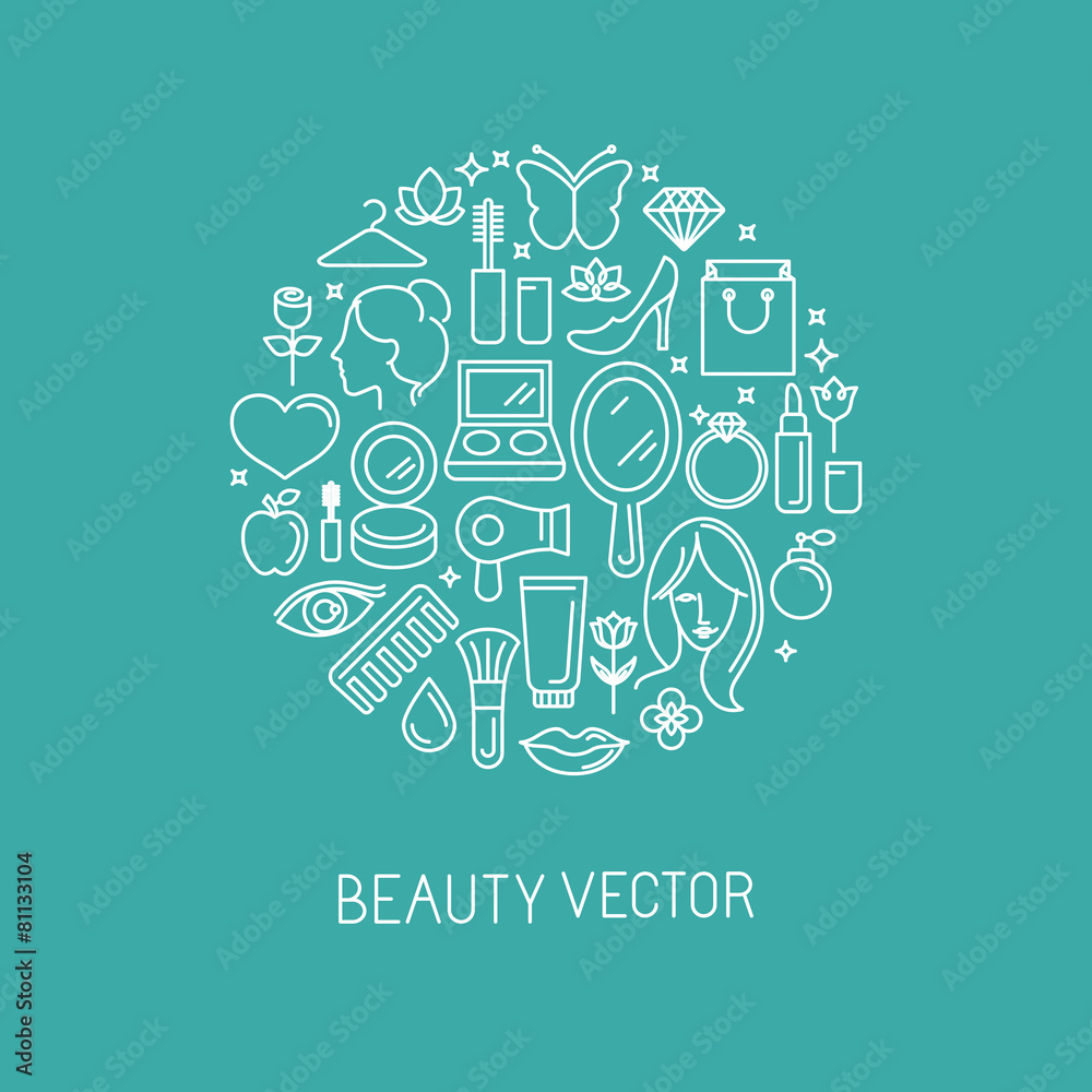 Poster cosmetics2-linear-set1