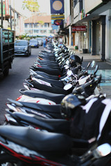 Obraz premium Motorbike parked