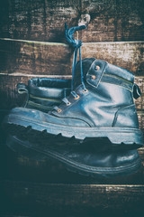 vintage style work boots