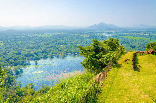 View from Monte Sigiriya, Lion Rock Fortress, Sri Lanka