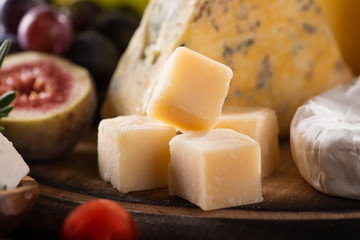 Various types of cheese