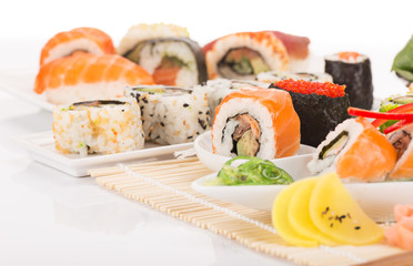 Japanese seafood sushi set