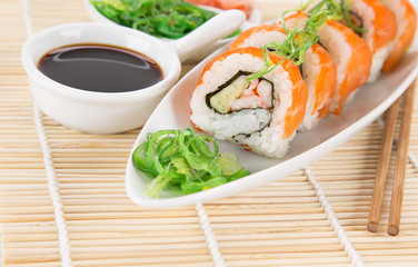 Japanese seafood sushi set