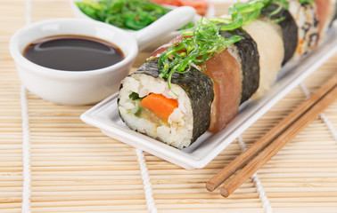 Japanese seafood sushi set