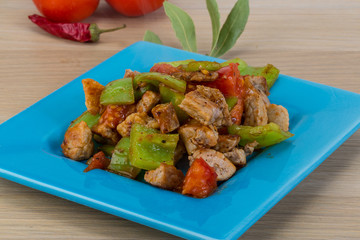 Stir fried pork