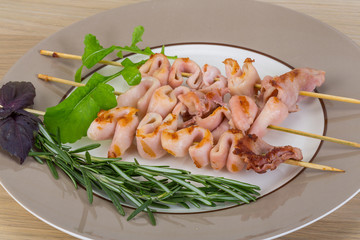 Grilled squid