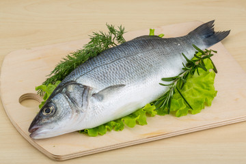 Raw seabass