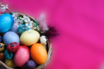 Vibrant Colors Easter Background