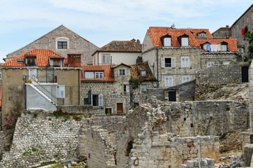 Fototapeta na wymiar Picturesque view of old town in Dubrovnik, Croatia
