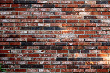 Background of red brick wall pattern texture backdrop wallpaper