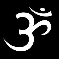Ohm symbol tattoo design in black and grey
