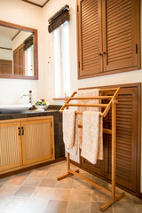 お洒落な脱衣所