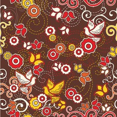 Naklejka premium Folk pattern