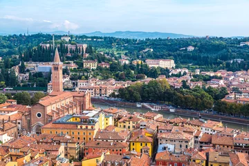 Foto op Canvas Aerial view of Verona, Italy © Sergii Figurnyi