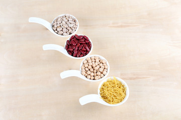 different sorts of legumes