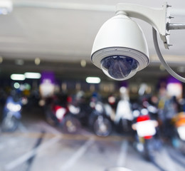Fototapeta premium cctv installed on the wall to property security