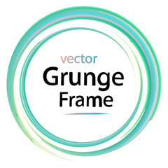 grunge frame, retro