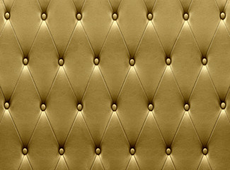 Luxurious golden leather  seat upholstery