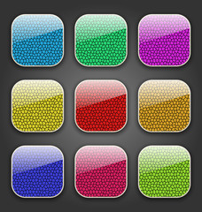Backgrounds with leather texture for the app icons