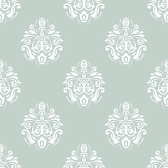 Damask Seamless  Pattern. Orient Background