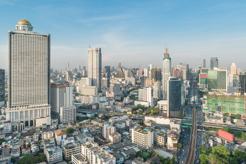 Obraz premium Wieżowce w centrum miasta Bangkok, Tajlandia