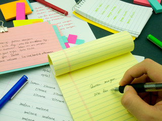 Writing New Language; German