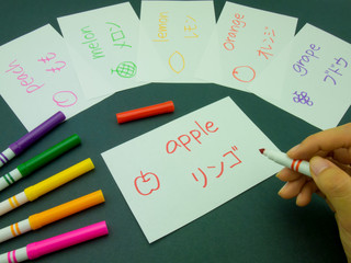 Making Language Flash Cards; Japanese