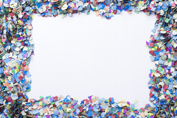 confetti on a blank background.