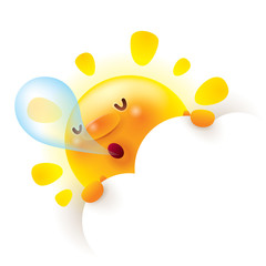 Summer sun snoring during sleep