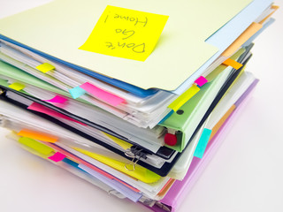 The Pile of Business Documents; Don't Go Home