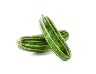 Fresh cucumber isolated on white background