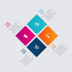 Vector colorful info graphics for your business presentations.
