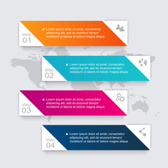 Vector colorful info graphics for your business presentations.