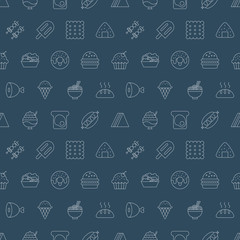 food line icon pattern set