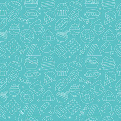 food line icon pattern set
