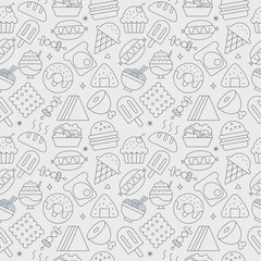 food line icon pattern set