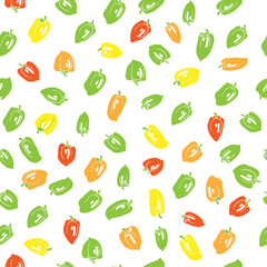 bell pepper seamless pattern