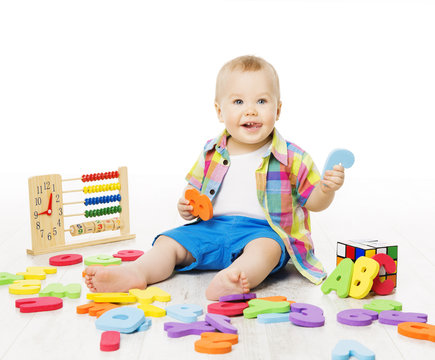 Baby Playing Education Toys, Kid Play Alphabet Letters Numbers
