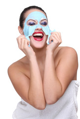 Beauty skin care cosmetics and health concept